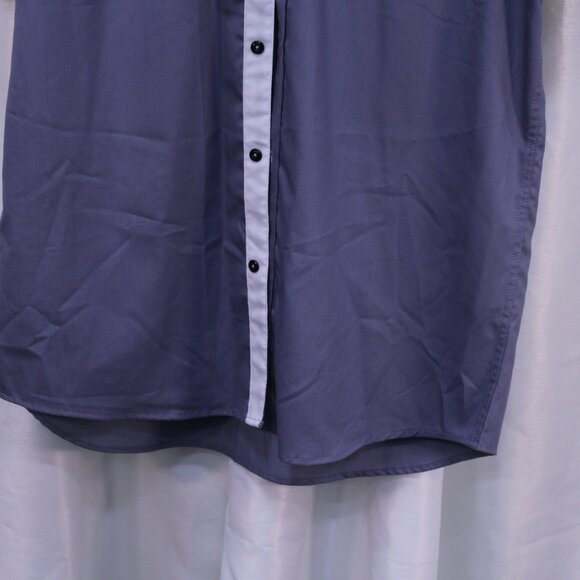 Stylish Gray Short Sleeve Button Down Shirt - Picture 4 of 8